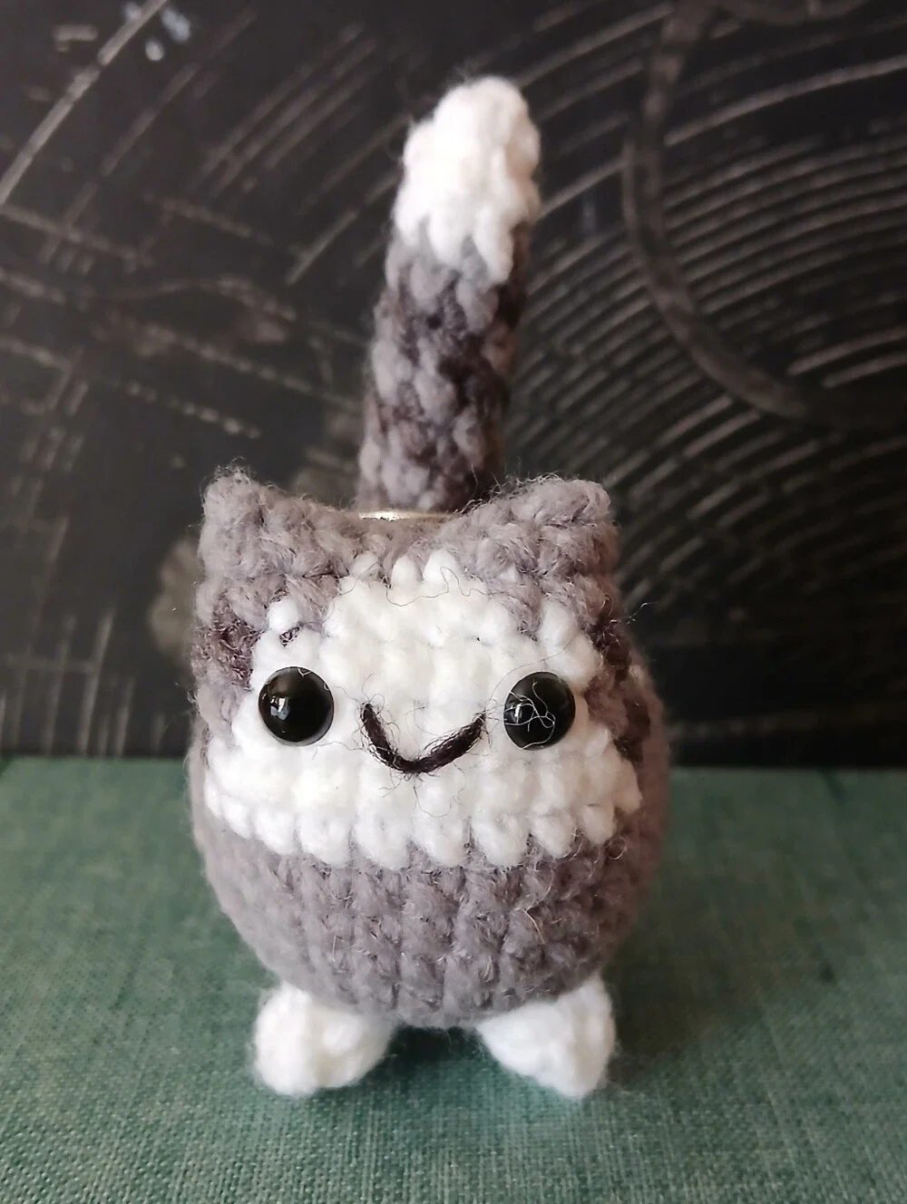 Crochet Cat Keychain